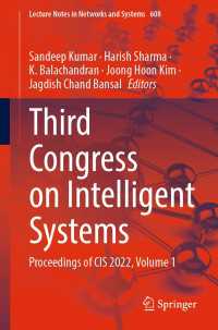 Third Congress on Intelligent Systems〈1st ed. 2023〉 : Proceedings of CIS 2022, Volume 1
