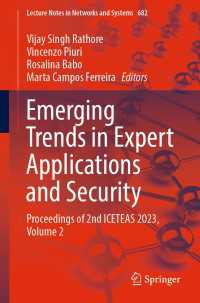 Emerging Trends in Expert Applications and Security〈1st ed. 2023〉 : Proceedings of 2nd ICETEAS 2023, Volume 2