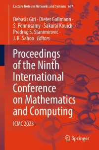 Proceedings of the Ninth International Conference on Mathematics and Computing〈1st ed. 2023〉 : ICMC 2023