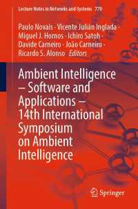 Ambient Intelligence – Software and Applications – 14th International Symposium on Ambient Intelligence〈1st ed. 2023〉