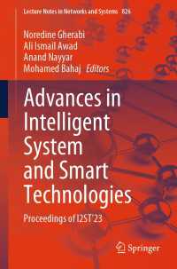 Advances in Intelligent System and Smart Technologies : Proceedings of I2ST’23