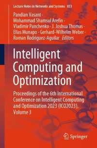 Intelligent Computing and Optimization〈1st ed. 2023〉 : Proceedings of the 6th International Conference on Intelligent Computing and Optimization 2023 (ICO2023), Volume 3
