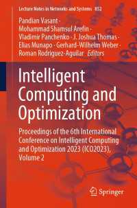Intelligent Computing and Optimization〈1st ed. 2023〉 : Proceedings of the 6th International Conference on Intelligent Computing and Optimization 2023 (ICO2023), Volume 2