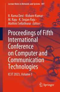 Proceedings of Fifth International Conference on Computer and Communication Technologies : IC3T 2023, Volume 1