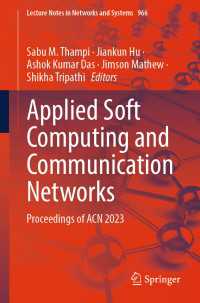 Applied Soft Computing and Communication Networks : Proceedings of ACN 2023