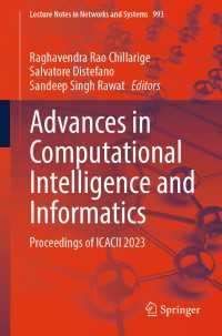 Advances in Computational Intelligence and Informatics : Proceedings of ICACII 2023