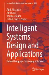Intelligent Systems Design and Applications : Natural Language Processing, Volume 4