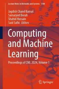 Computing and Machine Learning : Proceedings of CML 2024, Volume 1