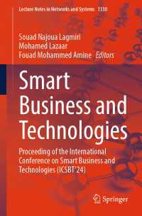 Smart Business and Technologies : Proceeding of the International Conference on Smart Business and Technologies (ICSBT’24)