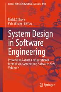 System Design in Software Engineering : Proceedings of 8th Computational Methods in Systems and Software 2024, Volume 4