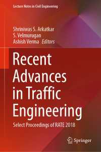 Recent Advances in Traffic Engineering : Select Proceedings of RATE 2018