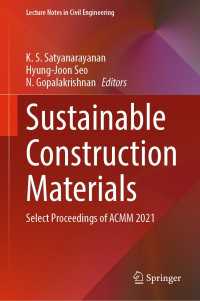 Sustainable Construction Materials : Select Proceedings of ACMM 2021