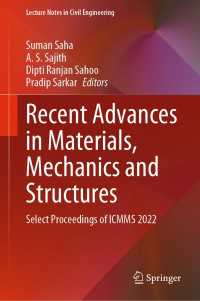 Recent Advances in Materials, Mechanics and Structures : Select Proceedings of ICMMS 2022