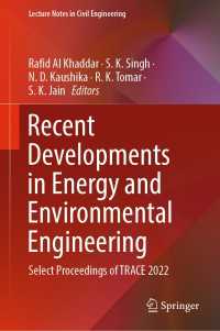 Recent Developments in Energy and Environmental Engineering : Select Proceedings of TRACE 2022