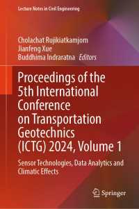 Proceedings of the 5th International Conference on Transportation Geotechnics (ICTG) 2024, Volume 1 : Sensor Technologies, Data Analytics and Climatic Effects
