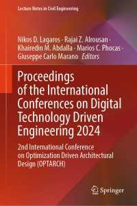 Proceedings of the International Conferences on Digital Technology Driven Engineering 2024 : 2nd International Conference on Optimization Driven Architectural Design (OPTARCH)