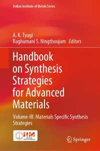 Handbook on Synthesis Strategies for Advanced Materials : Volume-III: Materials Specific Synthesis Strategies