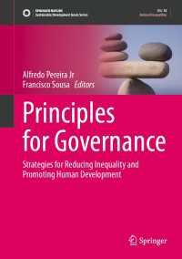 ガバナンスのための原理：格差是正と人間開発促進のための戦略<br>Principles for Governance : Strategies for Reducing Inequality and Promoting Human Development