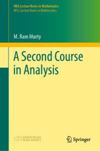 A Second Course in Analysis〈1st ed. 2022〉