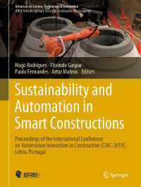 Sustainability and Automation in Smart Constructions : Proceedings of the International Conference on Automation Innovation in Construction (CIAC-2019), Leiria, Portugal