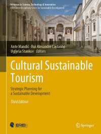 Cultural Sustainable Tourism〈Third Edition 2022〉 : Strategic Planning for a Sustainable Development（3）