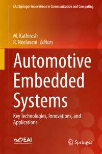 Automotive Embedded Systems : Key Technologies, Innovations, and Applications