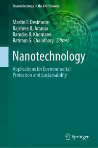 Nanotechnology : Applications for Environmental Protection and Sustainability