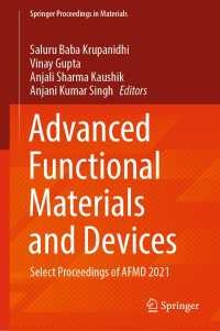 Advanced Functional Materials and Devices : Select Proceedings of AFMD 2021