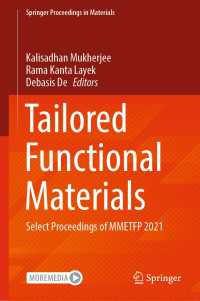 Tailored Functional Materials : Select Proceedings of MMETFP 2021