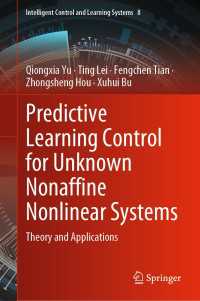 Predictive Learning Control for Unknown Nonaffine Nonlinear Systems : Theory and Applications