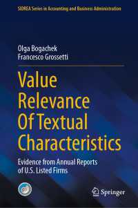 Value Relevance Of Textual Characteristics : Evidence from Annual Reports of U.S. Listed Firms