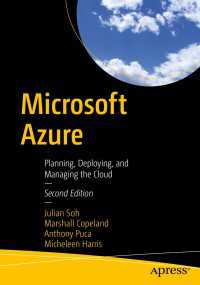 Microsoft Azure〈2nd ed.〉 : Planning, Deploying, and Managing the Cloud（2）