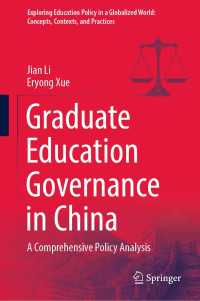 Graduate Education Governance in China : A Comprehensive Policy Analysis