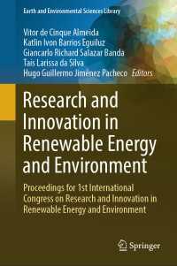 Research and Innovation in Renewable Energy and Environment : Proceedings for 1st International Congress on Research and Innovation in Renewable Energy and Environment