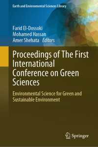 Proceedings of The First International Conference on Green Sciences : Environmental Science for Green and Sustainable Environment
