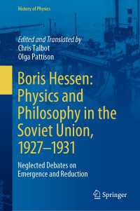 Boris Hessen: Physics and Philosophy in the Soviet Union, 1927–1931 : Neglected Debates on Emergence and Reduction