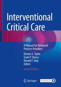 Interventional Critical Care〈Second Edition 2021〉 : A Manual for Advanced Practice Providers（2）