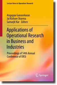 Applications of Operational Research in Business and Industries : Proceedings of 54th Annual Conference of ORSI