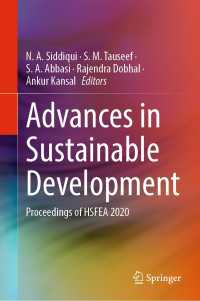 Advances in Sustainable Development : Proceedings of HSFEA 2020
