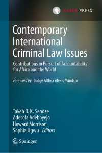 Contemporary International Criminal Law Issues : Contributions in Pursuit of Accountability for Africa and the World
