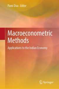 Macroeconometric Methods : Applications to the Indian Economy
