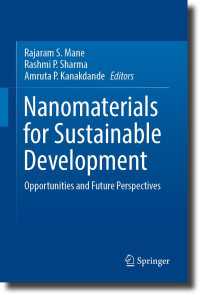 Nanomaterials for Sustainable Development : Opportunities and Future Perspectives