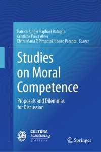 Studies on Moral Competence : Proposals and Dilemmas for Discussion