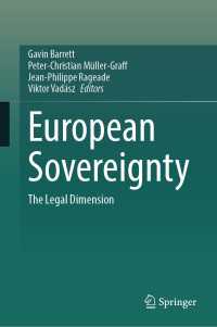 European Sovereignty : The Legal Dimension