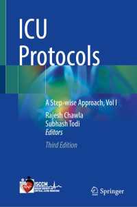 ICU Protocols〈Third Edition 2025〉 : A Step-wise Approach, Vol I（3）