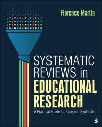 教育調査における系統的レビュー<br>Systematic Reviews in Educational Research : A Practical Guide for Research Synthesis