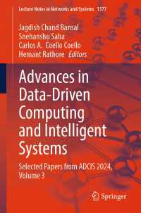 Advances in Data-Driven Computing and Intelligent Systems : Selected Papers from ADCIS 2024, Volume 3