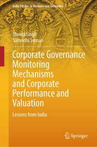 Corporate Governance Monitoring Mechanisms and Corporate Performance and Valuation : Lessons from India