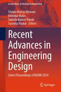 Recent Advances in Engineering Design : Select Proceedings of RADM 2024