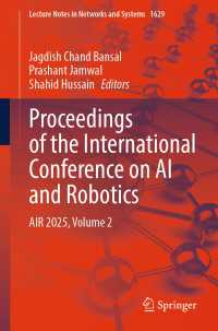 Proceedings of the International Conference on AI and Robotics : AIR 2025, Volume 2